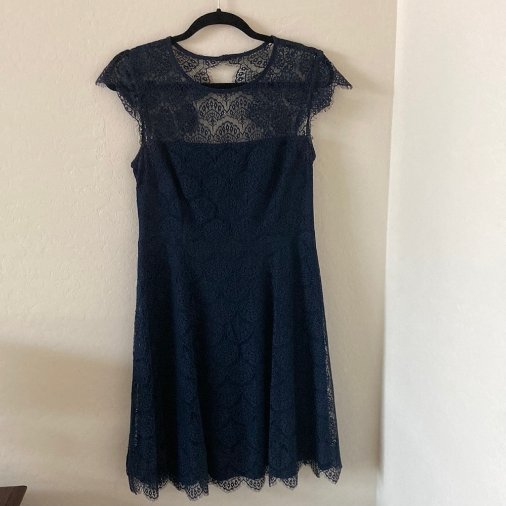 COPY - Women’s Navy Kash N Jess Lace Dress SZ M